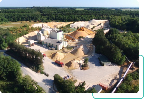 Producteur de sable Eure-et-Loir, Site d’extraction de sable