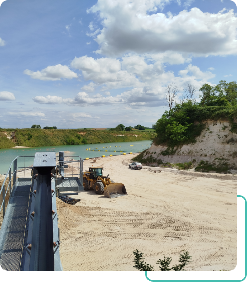 producteur de sable Alsace, Extraction sable siliceux Riedseltz