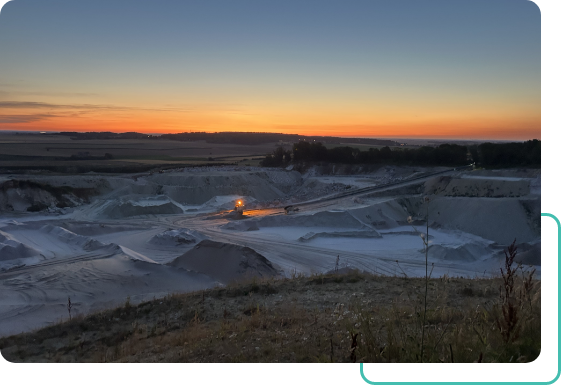 Site de producteur de sable Aisne