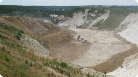 Carrière pour extraction de sable siliceux Fulchiron